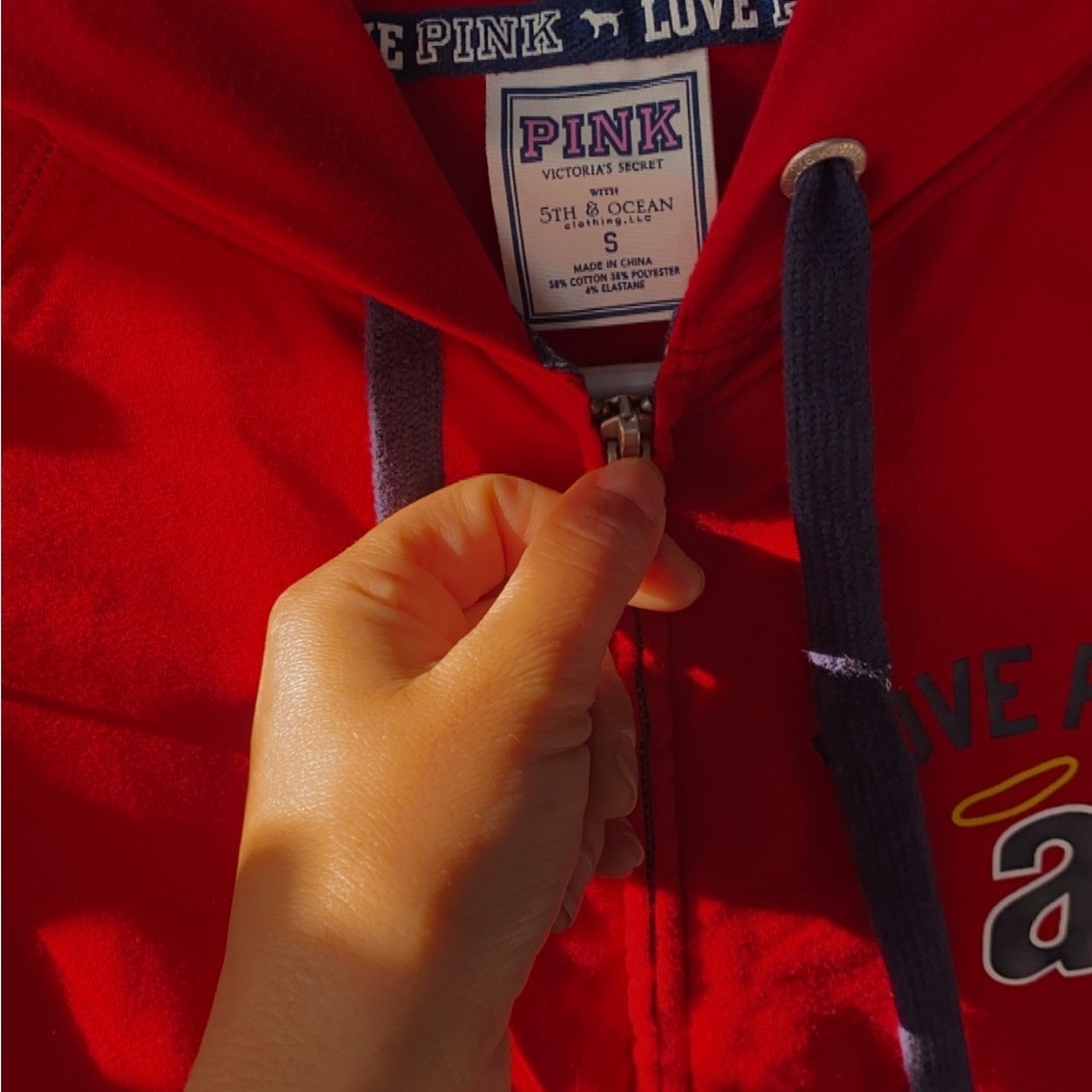 MLB angels, Victoria's Secret Red Hoodie Jacket - Picture 4 of 4